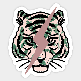 Tropical Lion Sticker